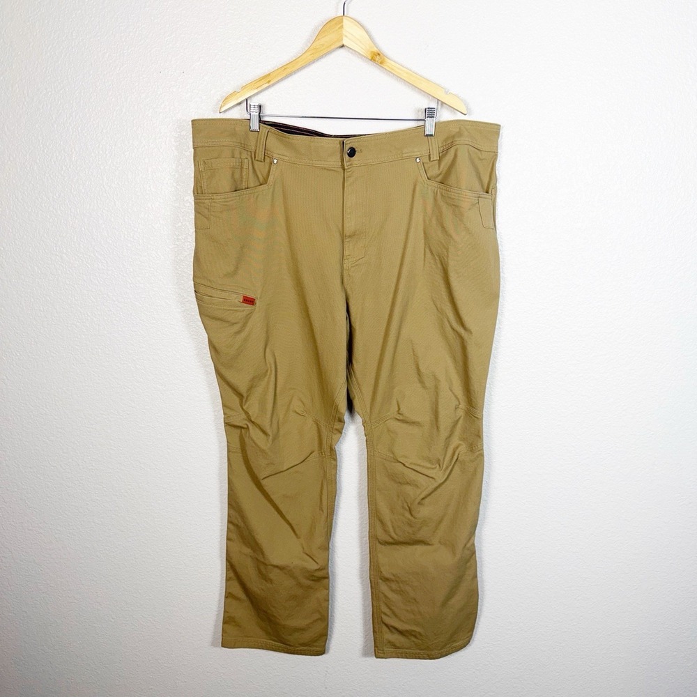 BRUNT The Torra Work Pant Mens 44x31 Tan Stretch Utility Construction Canvas